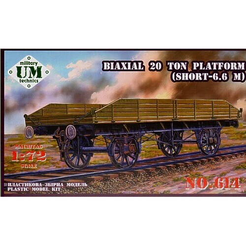UM-MT 1/72 Biaxial 20 ton platform (short - 6,6 m ) Plastic Model Kit