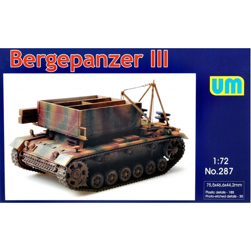 Unimodels 1/72 Bergepanzer III Plastic Model Kit