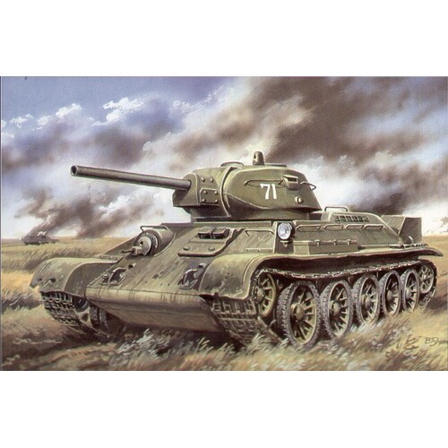 Unimodels 1/72 WWII MEDIUM TANK T-34/76 (model 1941 ) Plastic Model Kit