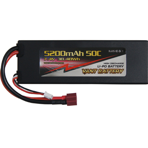 Vant Lipo 5200   7.4v    50c     (25x48x140)