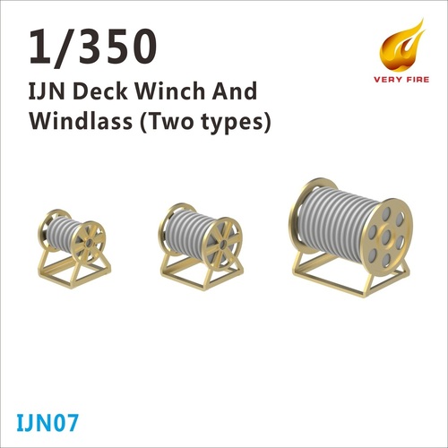 Very Fire - 1/350 IJN Deck Winch and Windlass (28 sets)