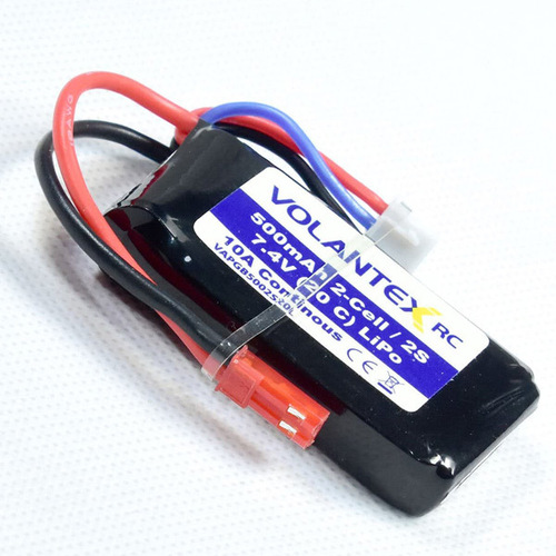 Volantex 500mah 2S 7.4v Lipo Battery JST