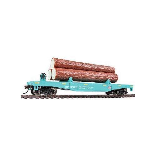 Walthers - Trainline Log Dump Car w/Logs UP