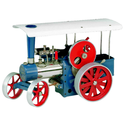 Wilesco D 415 Steam Traction Engine, blue