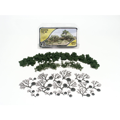 Woodland Scenics - Deciduous Tree Kit 21 Piece 3/4' - 3' (TR1111)