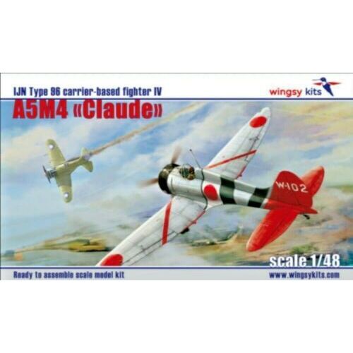 Wingsy 1/48 IJN Type 96 carrier-based fighter IV A5M4 "CLAUDE" Plastic Model Kit
