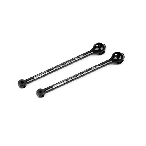 XRAY X4 ECS BB DRIVE SHAFT 59MM - HUDY SPRING STEEL™ (2) - XY305317