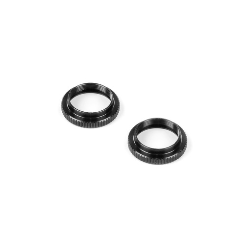 XRAY ALU SHOCK ADJUSTABLE NUT - BLACK (2) - XY308042-K