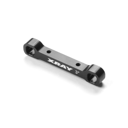 XRAY ALU REAR LOWER SUSPENSION HOLDER 3° - WIDER - REAR