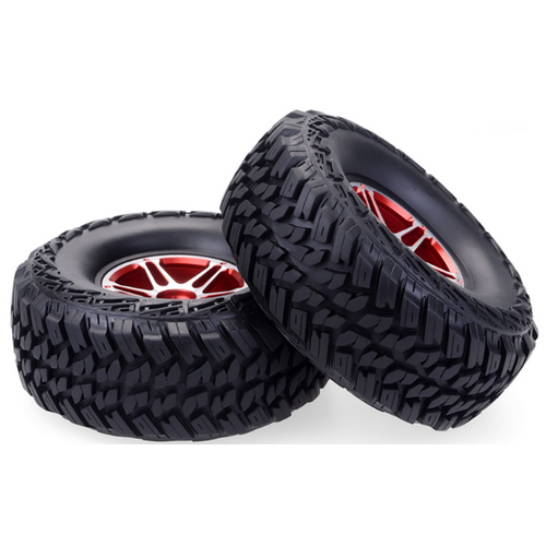 ZD Racing - 1.9inch 1/10 RC Crawler truck wheels tires Red