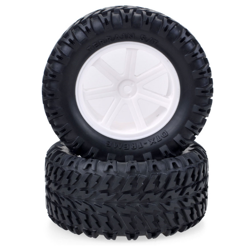 ZD Racing - 1/10 RC Short Course/Desert Truck/ Truggy /Monster Truck Wheels tires White (1 pair)