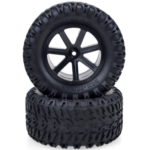 ZD Racing - 1/10 RC Short Course/Desert Truck/ Truggy /Monster Truck Wheels tires Black (1 pair)