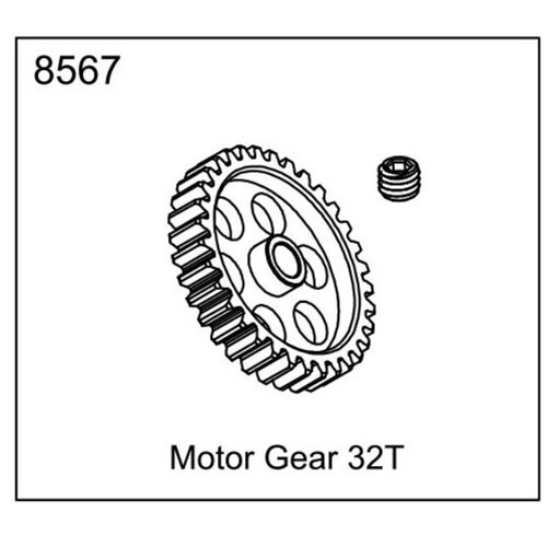 ZD Racing Pinion Gear 32T Steel 24dp 5mm