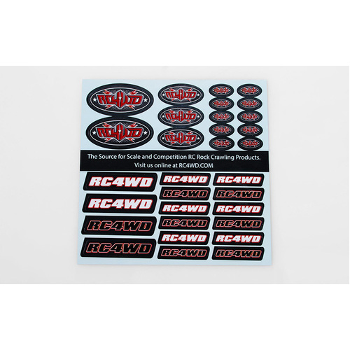 RC4WD Small Decal Sheet