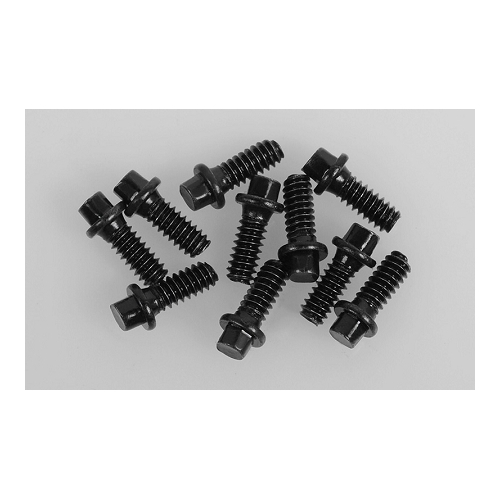 RC4WD Miniature Scale Hex Bolts (M1.6 x 4mm) (Black)